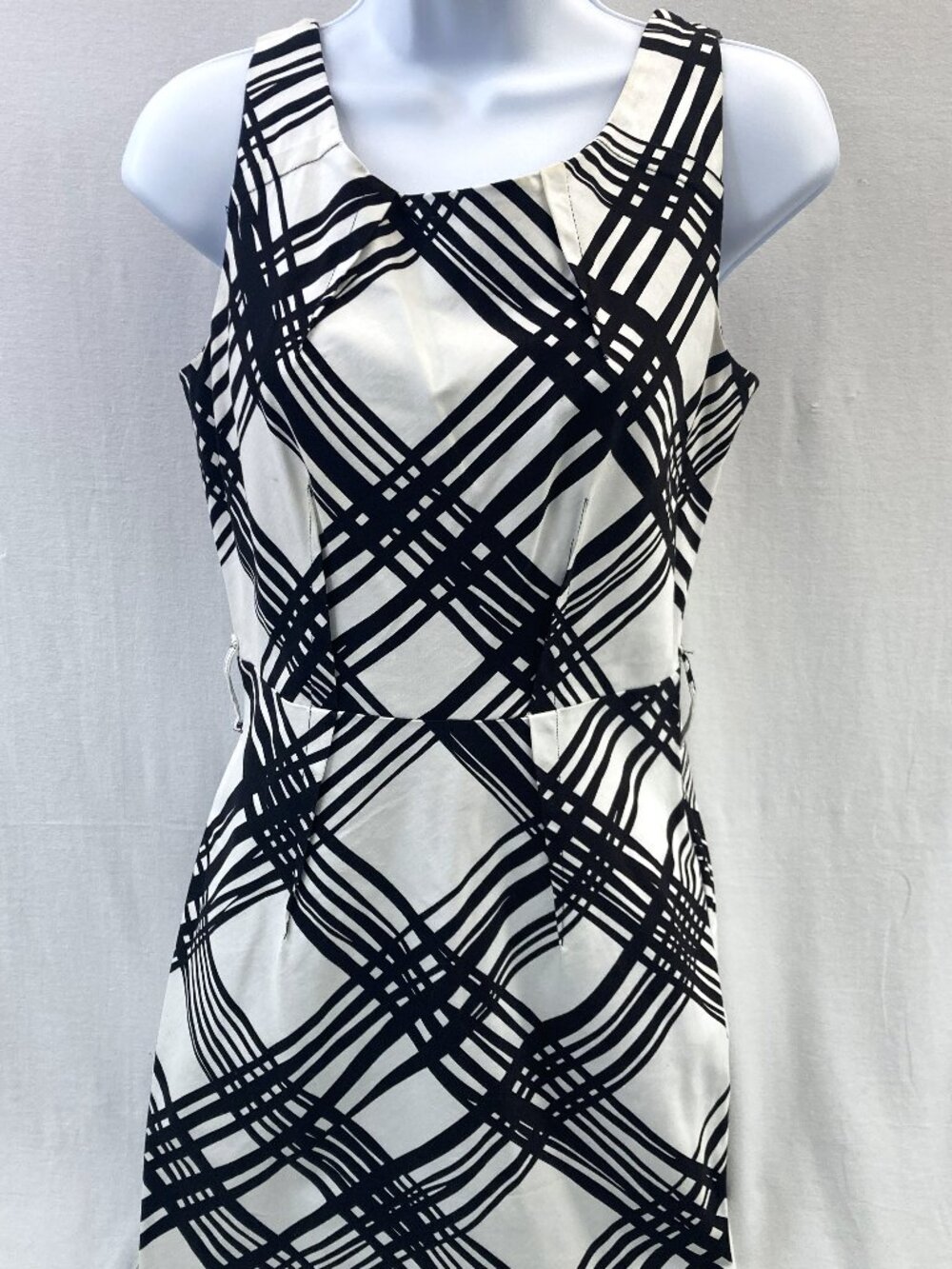 Heart Soul Sleeveless Black and White Mini Dress